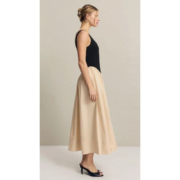 Ronny Kobo Collective Combo Drop Waist Midi Dress Size M - Picture 2 of 9